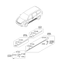 Diagram for 2013 Kia Sedona Door Moldings - 877214D100