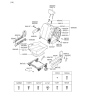 Diagram for 2010 Kia Sedona Seat Cushion - 891024D131CS5