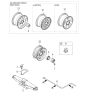Diagram for 2001 Kia Sportage Spare Wheel - K9965016050