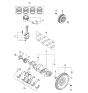 Diagram for 2001 Kia Sportage Harmonic Balancer - 0K01511401B