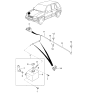 Diagram for 2002 Kia Sportage Washer Reservoir - 0K08267480D