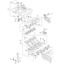 Diagram for 2002 Kia Sportage Engine Cover - 0K07A1313X