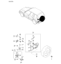 Diagram for 2000 Kia Sportage Axle Support Bushings - 0K02956964