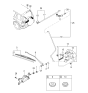 Diagram for 2002 Kia Sportage Wiper Motor - 0K07267445