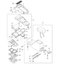 Diagram for 2000 Kia Sportage Cup Holder - 0K08B64777A