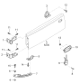 Diagram for Kia Sportage Trunk Latch - 0K01A62310B