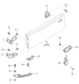 Diagram for 2002 Kia Sportage Trunk Latch - 0K01A62310B