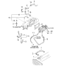 Diagram for 2000 Kia Sportage PCV Valve Hose - 267213X000