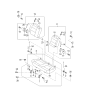 Diagram for 2001 Kia Sportage Seat Cover - 0K08A57310D962