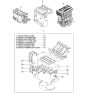 Diagram for 1998 Kia Sportage Cylinder Head Gasket - 0K01C10270A