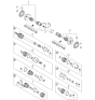 Diagram for 2002 Kia Sportage CV Joint - 0K01222510B