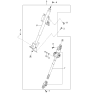 Diagram for 2002 Kia Sportage Steering Column - 0K08A3210XH