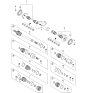 Diagram for 1999 Kia Sportage CV Boot - 0K01222530