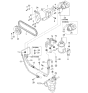 Diagram for 2001 Kia Sportage Power Steering Hose - 0K01232461C