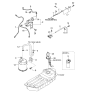 Diagram for 2000 Kia Sportage Fuel Sending Unit - 0K07A1335Z