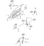 Diagram for 2000 Kia Sportage Door Latch Assembly - 0K01G58310C