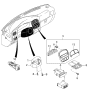 Diagram for Kia Sportage Dash Panel Vent Portion Covers - 0K07B64270B