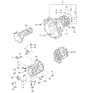 Diagram for 2000 Kia Sportage Bellhousing - 0K01117100B