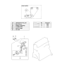 Diagram for 2000 Kia Sportage V-Belt - 0K65B15907C