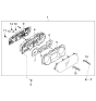 Diagram for 2002 Kia Sportage Instrument Cluster - 0K07A55471