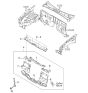 Diagram for 2002 Kia Sportage Radiator Support - 0K01F52140A