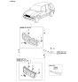 Diagram for 2000 Kia Sportage Emblem - 0K02251770