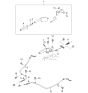 Diagram for 2000 Kia Sportage Parking Brake Cable - 0K01244420B