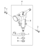 Diagram for Kia Sportage Idler Arm - 0K02232251