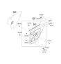 Diagram for 2007 Kia Sportage Weather Strip - 833311F000