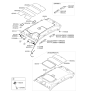 Diagram for 2008 Kia Sportage Sun Visor - 852021F690EZ