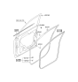 Diagram for Kia Sportage Door Seal - 821101F001