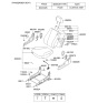 Diagram for 2005 Kia Sportage Seat Cushion - 882001F5021BK