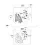 Diagram for 2005 Kia Sportage Tail Light - 924021F021