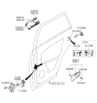 Diagram for 2010 Kia Sportage Door Striker - 813500Z000