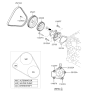 Diagram for Kia Sportage V-Belt - 2521223721