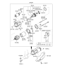 Diagram for Kia Spectra5 SX Armature - 3615023171