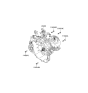 Diagram for 2008 Kia Sportage Transmission Assembly - 4300039450