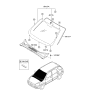 Diagram for 2006 Kia Sportage Windshield - 861101F011