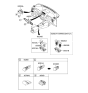 Diagram for 2006 Kia Sportage Hazard Warning Switch - 937901F500