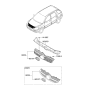 Diagram for 2007 Kia Sportage Grille - 863501F500