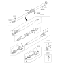 Diagram for 2008 Kia Sportage Drive Shaft - 493002E050