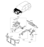 Diagram for Kia Radiator Support - 641011F000