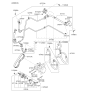 Diagram for 2010 Kia Sportage A/C Hose - 977682E300