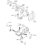 Diagram for 2009 Kia Sportage Brake Backing Plate - 517562E000