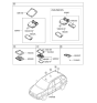 Diagram for 2010 Kia Sportage Dome Light - 928301F500LX