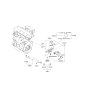 Diagram for 2008 Kia Spectra Thermostat Gasket - 2563323000