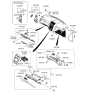 Diagram for 2005 Kia Sportage Glove Box - 845011F022EZ