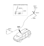 Diagram for 2007 Kia Sportage Antenna Cable - 962601F510