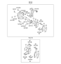 Diagram for 2006 Kia Sportage Brake Caliper - 581102E500