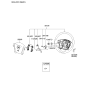 Diagram for 2006 Kia Sportage Steering Wheel - 561101F190UB